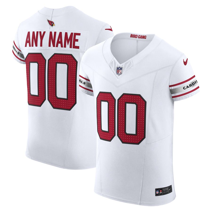 Men Arizona Cardinals Nike White Vapor F.U.S.E. Elite Custom NFL Jersey->customized nfl jersey->Custom Jersey